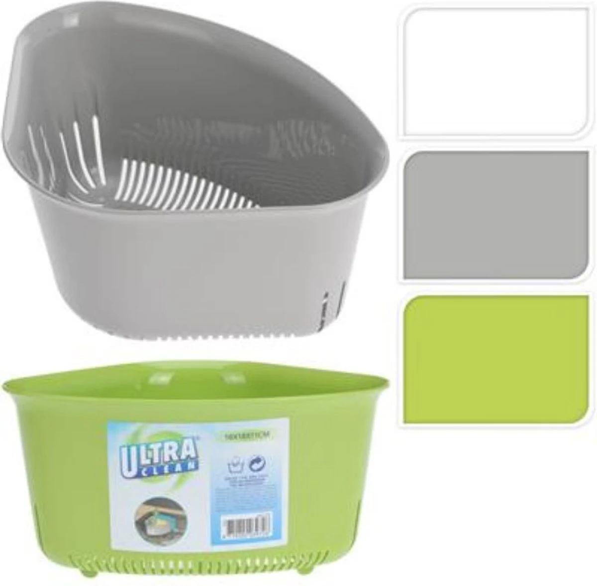 ARO-Household Gootsteenbakje 18x18x11 Cm (1 Stuk) Assorti 3 ARO-Household Gootsteenbakje 18x18x11 Cm (1 Stuk) Assorti