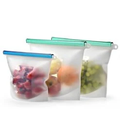 Siliconen Vershoudzakken - Set Van 8 ( 4x 1000ML + 4x 1500ML) -(Transparant, Rood, Groen, Blauw) - Duurzaam - Herbruikbaar - Vries & Hitte Bestendig - Meal Prep - Opbergzak Maatbeker Meal Prep Container -Mepal shop 1200x1180 3