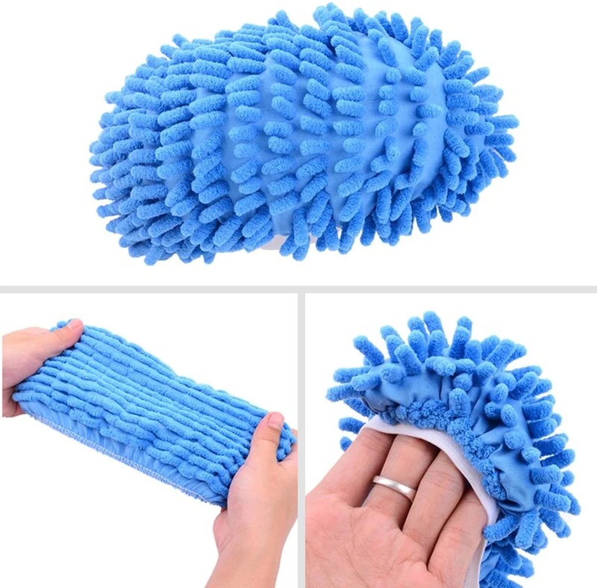 Merkloos Dweil Schoenen Vloermop (Blauw) - Vaatdoek - Keukendoek - Droogdoek - Microvezeldoek - Microvezel Doek - Microfiber Dweil - Multifunctioneel - Voor Vloer, Ramen En Auto | 1 Paar 4 Merkloos Dweil Schoenen Vloermop (Blauw) - Vaatdoek - Keukendoek - Droogdoek - Microvezeldoek - Microvezel Doek - Microfiber Dweil - Multifunctioneel - Voor Vloer, Ramen En Auto | 1 Paar - Afbeelding 2