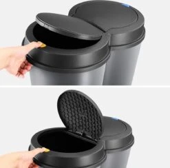 GENERIC Deuba Vuilnisbak Duo 50L – Rond 2x 25 Liter – Kunststof Zilver 17 GENERIC Deuba Vuilnisbak Duo 50L – Rond 2x 25 Liter – Kunststof Zilver -Mepal shop 1200x1183 3