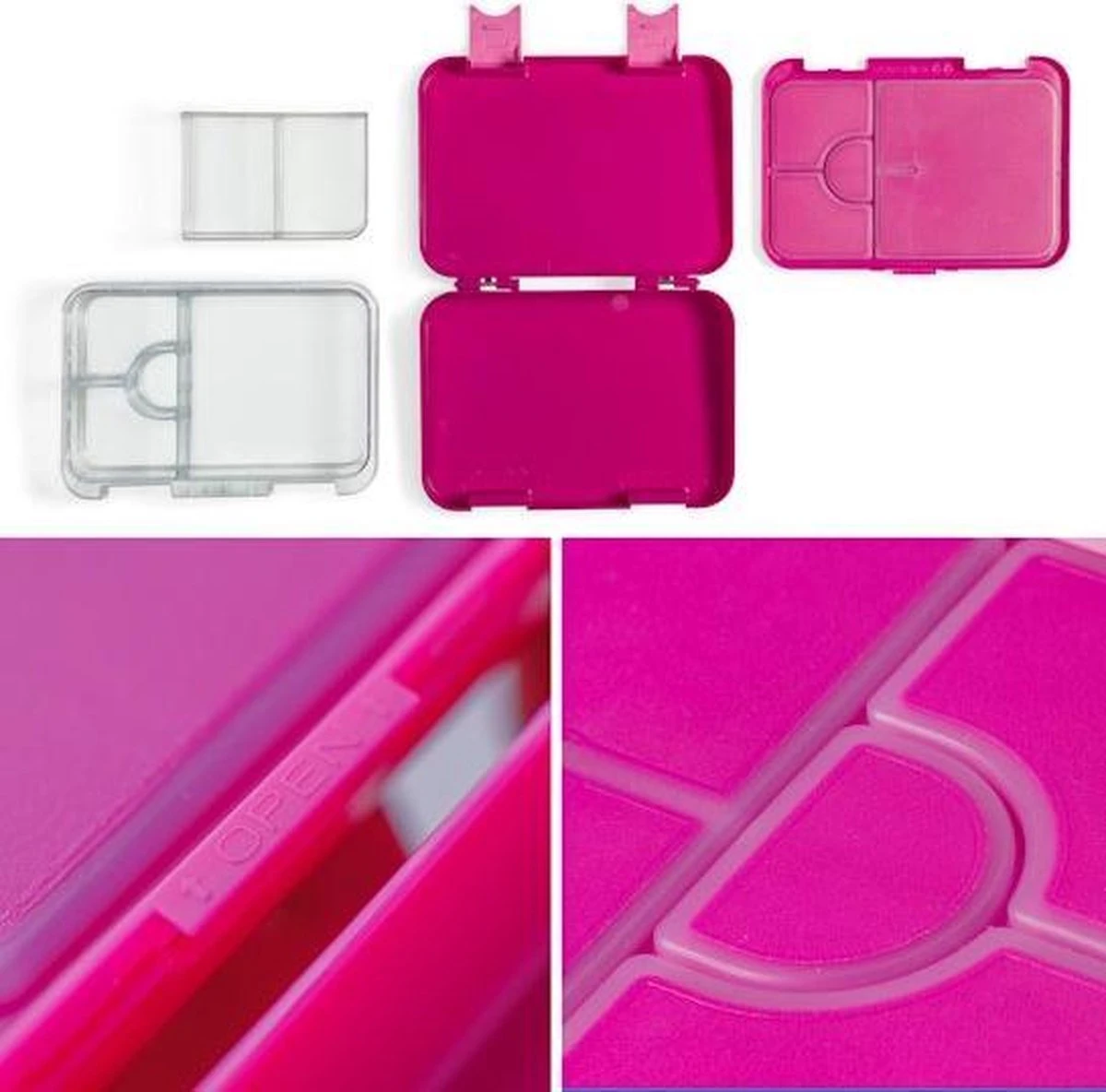 Schmatzfatz Junior Lunchbox 6 Vakken 21,3 X 15 X 4,5 Cm (BxHxD) 4 Schmatzfatz Junior Lunchbox 6 Vakken 21,3 X 15 X 4,5 Cm (BxHxD) - Afbeelding 2