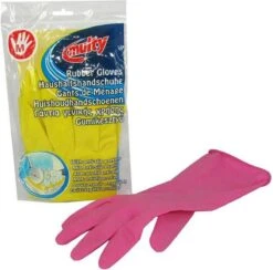 Multy Luxe Huishoudhandschoenen Maat M - Natuurlatex Met Katoenen Vlokvoering - Anti Slip - Rubberen Handschoenen - Waterdicht - Natuurlijk Latex - Maat M -Mepal shop 1200x1185 2