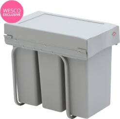 Wesco Inbouw Afvalbak 3 X 10 Liter -Mepal shop 1200x1189 4