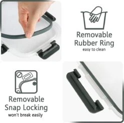 Glazen Meal Prep Bakjes 6 Stuks - Vershoudbakjes - Lunchbox - Diepvriesbakjes - Vershouddoos - Vershoudbakjes Set - Glazen Bakjes - Voedselcontainer - Magnetron Bakjes Met Deksel - BPA Vrij -Mepal shop 1200x1189 7