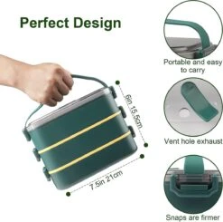 Lunchbox, Bento Box Voor Volwassenen Kinderen, Kinderlunchbox Met Compartimenten, 3-laags Lekvrije Bento-lunchbox Met Vork, Lepel, Geschikt Voor Lunchbox Voor Werk, Kantoor, School (2,25L Groen) 13 Lunchbox, Bento Box Voor Volwassenen Kinderen, Kinderlunchbox Met Compartimenten, 3-laags Lekvrije Bento-lunchbox Met Vork, Lepel, Geschikt Voor Lunchbox Voor Werk, Kantoor, School (2,25L Groen) -Mepal shop 1200x1190 14