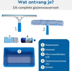 KT CLEANING - Raamwisser - Ramen Wassen Set Met Emmer - Ramen Wassen - Raamtrekker - Microvezeldoekjes 11 KT CLEANING - Raamwisser - Ramen Wassen Set Met Emmer - Ramen Wassen - Raamtrekker - Microvezeldoekjes -Mepal shop 1200x1190