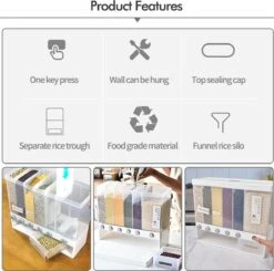 Food Dispensers - Cereal & Noten Dispensers - Rijst Dispensers - 6 Containers - Wit - -Mepal shop 1200x1191 10