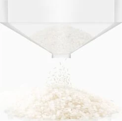 Merkloos TDR-Japans Rijst/Granen Container/Dispenser/ Opbergdoos - 6KG Inhoud - Wit -Mepal shop 1200x1192 4