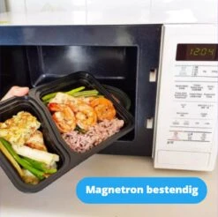 Meal Prep Bakjes - 20 Stuks - 2 Compartimenten - Vershoudbakjes - Meal Prep - 1L - Magnetron Bakjes Met Deksel - Vershouddoos -Mepal shop 1200x1195 15