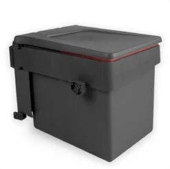 Eleganca Afvalbak 15 Liter – Inbouw Prullenbak – Inbouw Afvalemmer – Uittrekbare Prullenbak – Afvalemmer Keuken – Antraciet – Hygiënisch – Ruimtebesparend Vuilnisbak – B34.5xD25xH28,5cm -Mepal shop 1200x1197 11