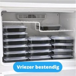 Meal Prep Bakjes - 6 Stuks - 3 Compartimenten - Vershoudbakjes - Meal Prep - 1L - Magnetron Bakjes Met Deksel - Vershouddoos -Mepal shop 1200x1197 14