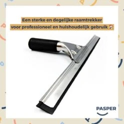 Raamtrekker Professioneel - 30 Cm - Pasper - Raamwisser - Raamtrekkers Zwart - Verstelbaar - Voor Multifunctioneel Gebruik Ramen, Douche En Auto -Mepal shop 1200x1200 102