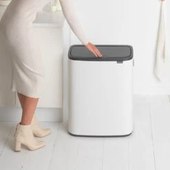 Brabantia Bo Touch Bin Prullenbak - 2 X 30 L - White -Mepal shop 1200x1200 1020