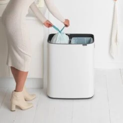 Brabantia Bo Touch Bin Prullenbak - 2 X 30 L - White -Mepal shop 1200x1200 1022