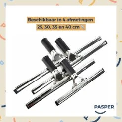 Raamtrekker Professioneel - 30 Cm - Pasper - Raamwisser - Raamtrekkers Zwart - Verstelbaar - Voor Multifunctioneel Gebruik Ramen, Douche En Auto -Mepal shop 1200x1200 103