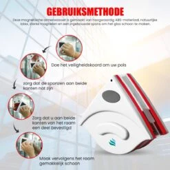 TibaGoods Magnetische Raamwisser Voor Dubbelglas - Ruitenreiniger - Ramenwasser - Magneet Ruitenwisser -Mepal shop 1200x1200 108