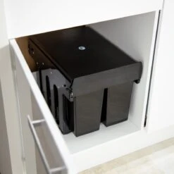 Relaxdays Inbouw Prullenbak - 3 Vakken - Afvalscheidingsbak - 15 L - 2x 8l - Vuilnisbak -Mepal shop 1200x1200 1082