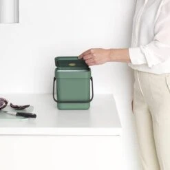 Brabantia Sort & Go Aanrecht Afvalbakje - 3 L - Fir Green -Mepal shop 1200x1200 1120