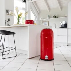 Prullenbak - Wesco Kickmaster Maxi Pedaalemmer - 40 L - Amandel -Mepal shop 1200x1200 1137