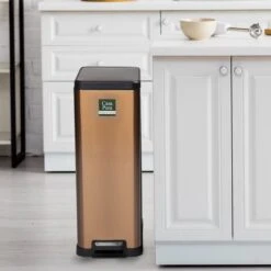 Casa Pura Prullenbak - Vuilnisbak - Zack - Afvalbak Voor Keuken - Brons - 15 L 10 Casa Pura Prullenbak - Vuilnisbak - Zack - Afvalbak Voor Keuken - Brons - 15 L -Mepal shop 1200x1200 1144