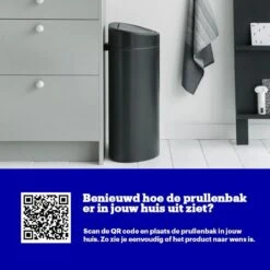 Brabantia Touch Bin Prullenbak - 40 L - Matt Black 9 Brabantia Touch Bin Prullenbak - 40 L - Matt Black -Mepal shop 1200x1200 1160