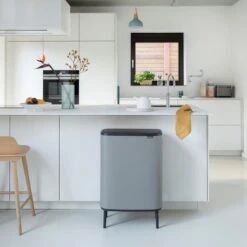 Brabantia - Bo Touch Bin Hi 2 X 30 L Mineral C Grey -Mepal shop 1200x1200 1166