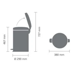 Brabantia NewIcon Prullenbak - 20 L - Matt Black 21 Brabantia NewIcon Prullenbak - 20 L - Matt Black -Mepal shop 1200x1200 1175