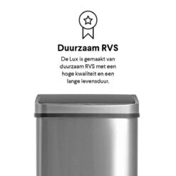 Homra LUX Prullenbak Met Sensor - Automatische Soft Close Deksel - 50 L - Hoogwaardig RVS - 50 Liter Vuilbak - Infrarood Bewegingssensor - Hygiënische Vuilnisbak - Vingerafdruk Bestendig - Sensor Prullenbak 22 Homra LUX Prullenbak Met Sensor - Automatische Soft Close Deksel - 50 L - Hoogwaardig RVS - 50 Liter Vuilbak - Infrarood Bewegingssensor - Hygiënische Vuilnisbak - Vingerafdruk Bestendig - Sensor Prullenbak -Mepal shop 1200x1200 1197