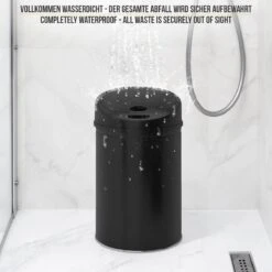 GoodVibes - Prullenbak Met Sensor - Vuilbak - Automatische Bewegingssensor - Hygiëne - 60L - Zwart -Mepal shop 1200x1200 1215