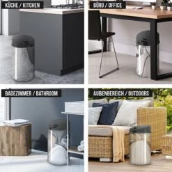 GoodVibes - Prullenbak Met Sensor - Vuilbak - Automatische Bewegingssensor - Hygiëne - 60L - Zwart -Mepal shop 1200x1200 1218