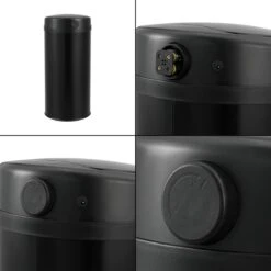 Prullenbak Met Sensor 68xØ30,5 Cm 42 Liter Zwart -Mepal shop 1200x1200 1221