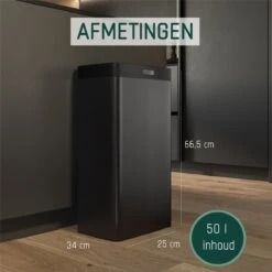 Sensor Prullenbak Zwart 50 Liter - Automatische Softclose Deksel - 50L - Zwarte Afvalemmer Stangvollby KINNA - Scandinavisch Design - Afvalbak - Infrarood Bewegingssensor - Vingerafdrukvrij En Vuilafstotend RVS - Hygiënische Keuken En Kantoor Vuilbak 13 Sensor Prullenbak Zwart 50 Liter - Automatische Softclose Deksel - 50L - Zwarte Afvalemmer Stangvollby KINNA - Scandinavisch Design - Afvalbak - Infrarood Bewegingssensor - Vingerafdrukvrij En Vuilafstotend RVS - Hygiënische Keuken En Kantoor Vuilbak -Mepal shop 1200x1200 1226