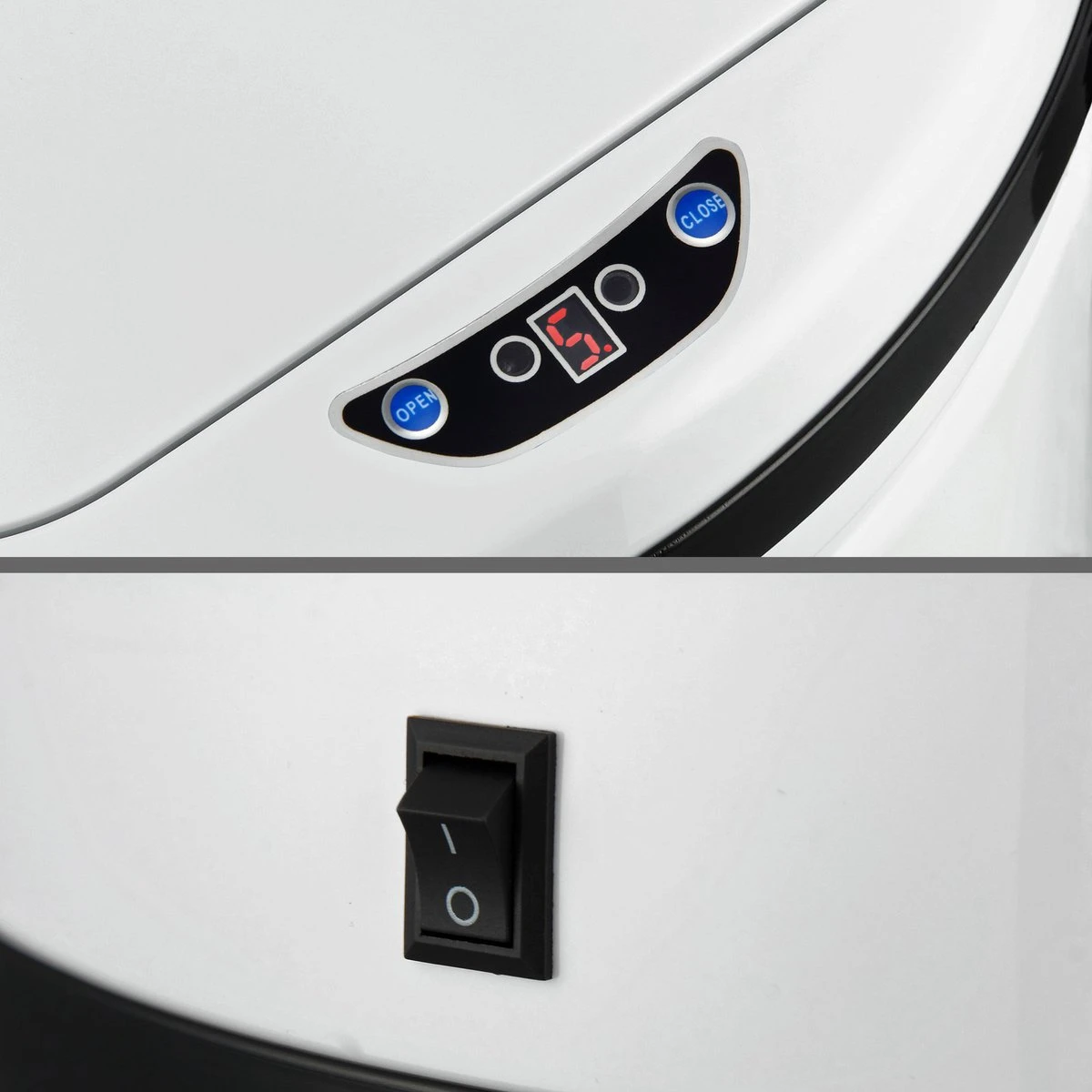 Monzana Prullenbak 56 Liter Inhoud - Met Sensor - RVS Wit 9 Monzana Prullenbak 56 Liter Inhoud - Met Sensor - RVS Wit - Afbeelding 7