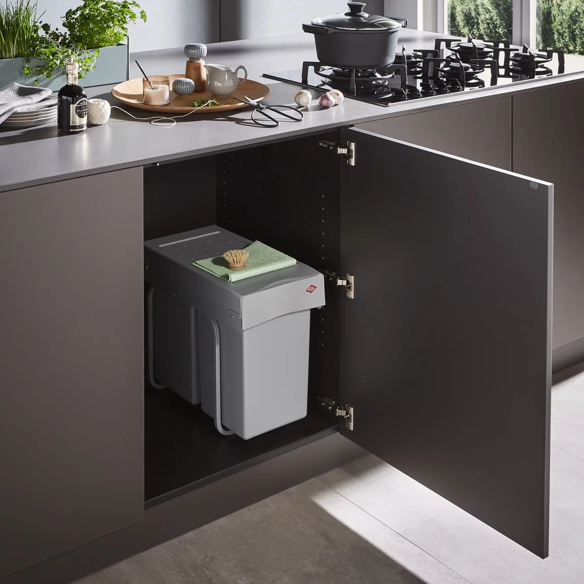 Wesco Inbouw Afvalbak 1 X 30 Liter 5 Wesco Inbouw Afvalbak 1 X 30 Liter - Afbeelding 3