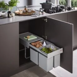 Wesco Inbouw Afvalbak 1 X 16 Liter, 2 X 7,5 Liter -Mepal shop 1200x1200 1277