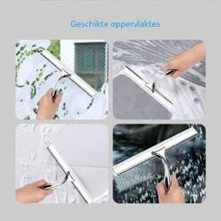 Merkloos Luxe Douchewisser 25 Cm - Aluminium - Inclusief Ophangsysteem - Trekker - Badkamer Accessoires - Raamwisser - Roestvrij Staal -Mepal shop 1200x1200 129