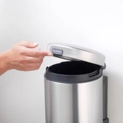 Brabantia NewIcon Wandprullenbak - 3 L - Matt Steel -Mepal shop 1200x1200 1297