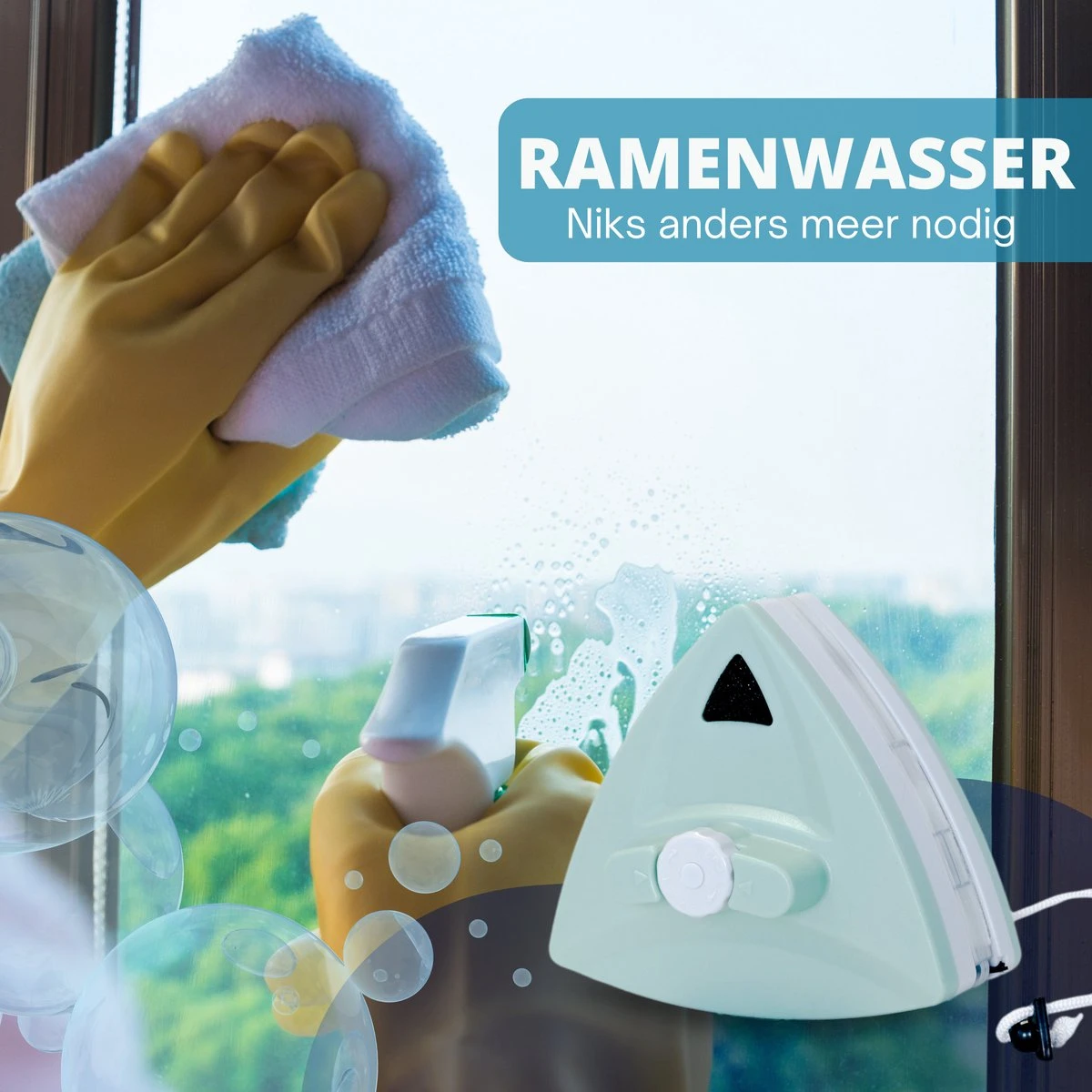 Hoopy Pro™ Magnetische Raamwasser - Magnetische Raamwasser Voor Dubbel Glas - Ruitenreiniger - Ramenwasser 8 Hoopy Pro™ Magnetische Raamwasser - Magnetische Raamwasser Voor Dubbel Glas - Ruitenreiniger - Ramenwasser - Afbeelding 6