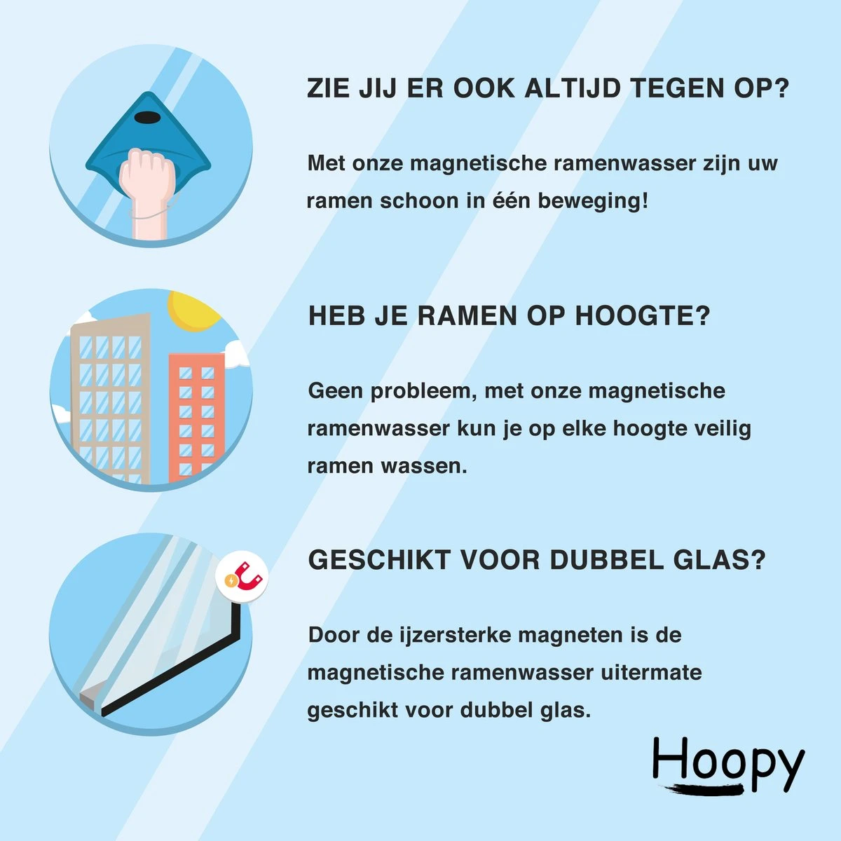 Hoopy Pro™ Magnetische Raamwasser - Magnetische Raamwasser Voor Dubbel Glas - Ruitenreiniger - Ramenwasser 10 Hoopy Pro™ Magnetische Raamwasser - Magnetische Raamwasser Voor Dubbel Glas - Ruitenreiniger - Ramenwasser - Afbeelding 8