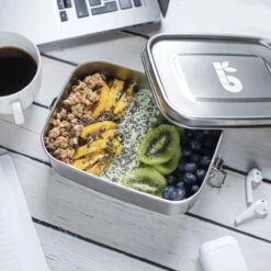 Roestvrij Staal Maaltijdbox 800 Ml| Lunch Box | Duurzaam | Beweegbare Afstandhouder | Broodtrommel Dishwasher | RVS Lunchbox Lekvrij | Stainless Steel Kleine Broodtrommel| Broodtrommel School | Bambaw -Mepal shop 1200x1200 1333