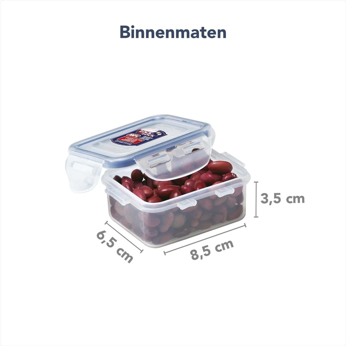 Lock&Lock (mini) Vershoudbakjes Set Met Deksel - Bewaardozen Voedsel - Snackdoosjes - Set Van 4 Stuks - Klein - 180 Ml - Transparant 9 Lock&Lock (mini) Vershoudbakjes Set Met Deksel - Bewaardozen Voedsel - Snackdoosjes - Set Van 4 Stuks - Klein - 180 Ml - Transparant - Afbeelding 7