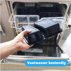 Meal Prep Bakjes - 20 Stuks - 2 Compartimenten - Vershoudbakjes - Meal Prep - 1L - Magnetron Bakjes Met Deksel - Vershouddoos -Mepal shop 1200x1200 1365
