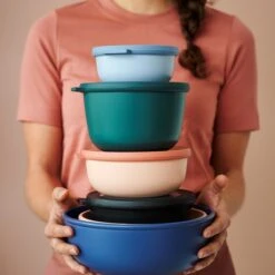 Mepal - Multikom Cirqula 3-delige Set (350 + 750 + 1250 Ml) - Mag In De Vriezer, Magnetron En Vaatwasser – Nordic Berry – Meal Prep Bakjes - Bewaardozen Met Deksel -Mepal shop 1200x1200 1382