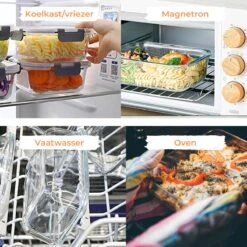 Formilo Meal Prep Bakjes - Lekvrije Vershoudbakjes - Diepvriesbakjes - Luchtdicht - BPA Vrij - Glas - 10 Stuks -Mepal shop 1200x1200 1418