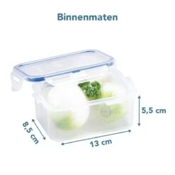 Lock&Lock Vershoudbakjes Set Met Deksel - Diepvriesbakjes - Meal Prep Bakjes - Bewaardozen Voedsel – Set Van 6 Stuks – 600 Ml - Lekvrij - BPA Vrij - Transparant -Mepal shop 1200x1200 1422