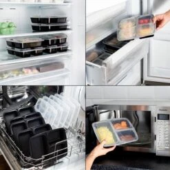 MEALE® - Meal Prep Bakjes 14 Stuks + Bestekhouder - 3 Vakken - BPA Vrij - Vershoud Lunchbox - Food Prep Containers - Maaltijdbakjes 13 MEALE® - Meal Prep Bakjes 14 Stuks + Bestekhouder - 3 Vakken - BPA Vrij - Vershoud Lunchbox - Food Prep Containers - Maaltijdbakjes -Mepal shop 1200x1200 1427