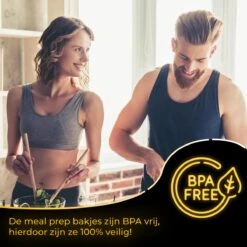 HGMD® Meal Prep Bakjes - 15 Stuks - 1 Compartiment - Lunchbox - Diepvriesbakjes - Vershoudbakjes - Plastic Bakjes Met Deksel - Magnetron Bakjes Met Deksel - Meal Prep - Vershouddoos - 1L - BPA Vrij -Mepal shop 1200x1200 1438