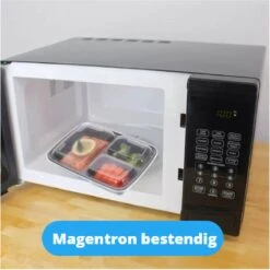 Meal Prep Bakjes - 6 Stuks - 3 Compartimenten - Vershoudbakjes - Meal Prep - 1L - Magnetron Bakjes Met Deksel - Vershouddoos -Mepal shop 1200x1200 1454