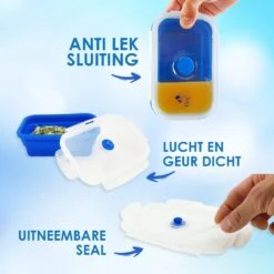Hogar Vershoudbakjes - Meal Prep Bakjes - Diepvriesbakjes - Vershouddoos - Vershoudbakjes Set Met Deksel – Inklapbaar - 4 Stuks - Anti Lek Deksel - BPA Vrij Siliconen -Mepal shop 1200x1200 1479