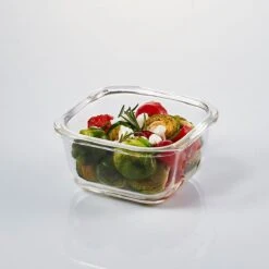 Lock&Lock Glazen Vershoudbakjes - Glazen Meal Prep Bakjes - Glazen Bakjes Met Deksel - Ovenschaaltjes Met Deksel - Airfryer Bakjes - 300 Ml - Set Van 6 Stuks -Mepal shop 1200x1200 1491